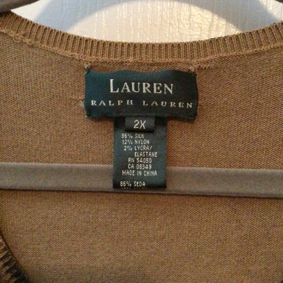 Ralph Lauren Animal Print Sleeveless Top and Sweater Combo - Picture 2 of 4